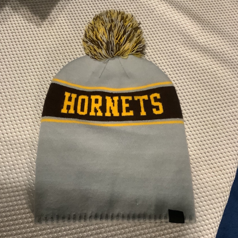 Toboggan/Knitted Hat Gold, black, gray  HORNETS